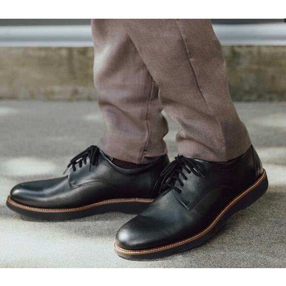 Samuel Hubbard Black Leather Men\'s Founder Oxford Size 13 Wide main image 9
